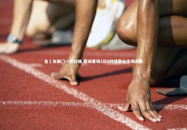 mk体育app官网|金敃友破门一剑封喉 蓉城客场1比0终结泰山主场连胜